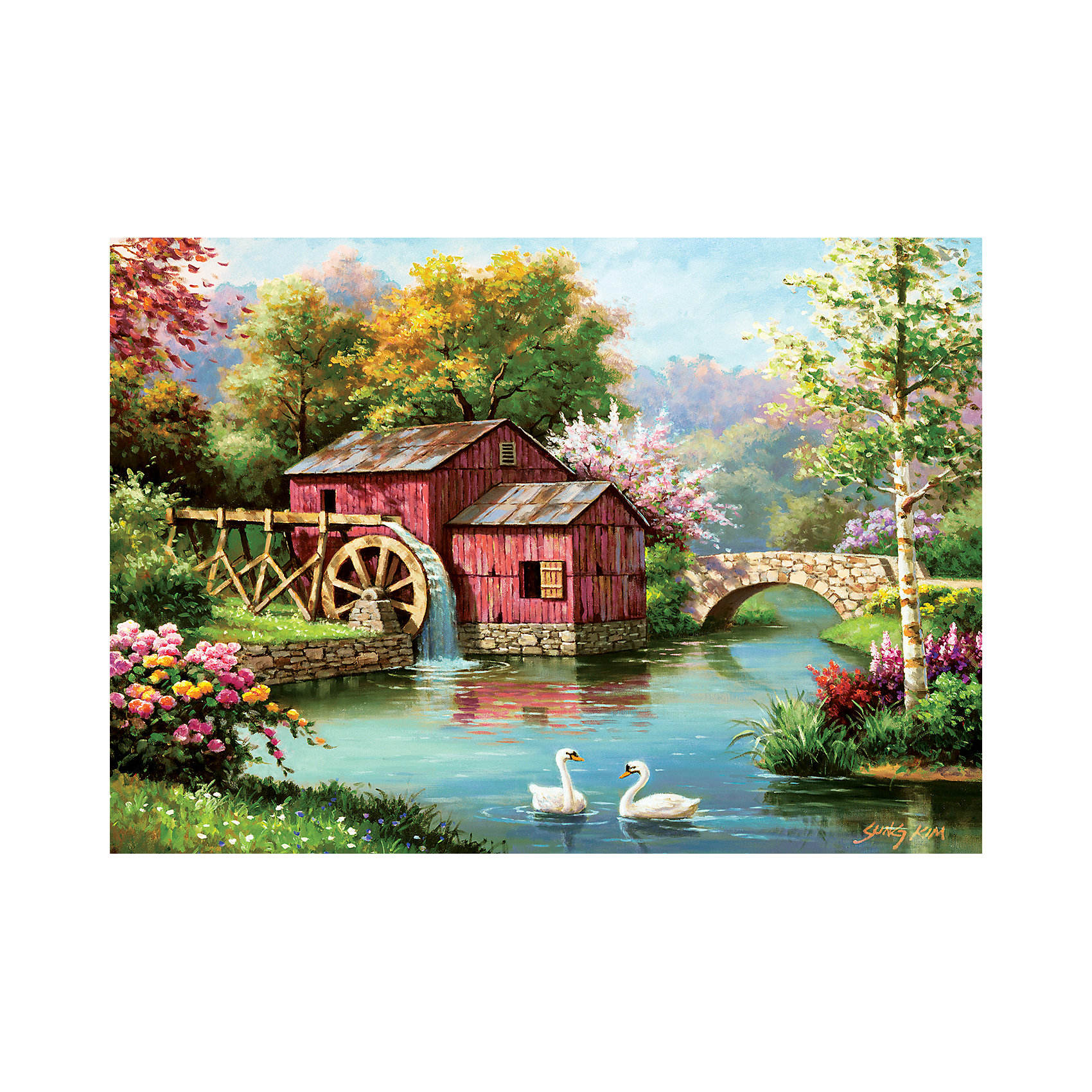 фото Пазл art puzzle старая красная мельница, 1000 деталей