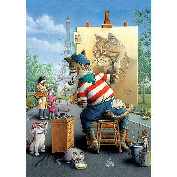 

Пазл Art Puzzle Кот художник, 500 деталей
