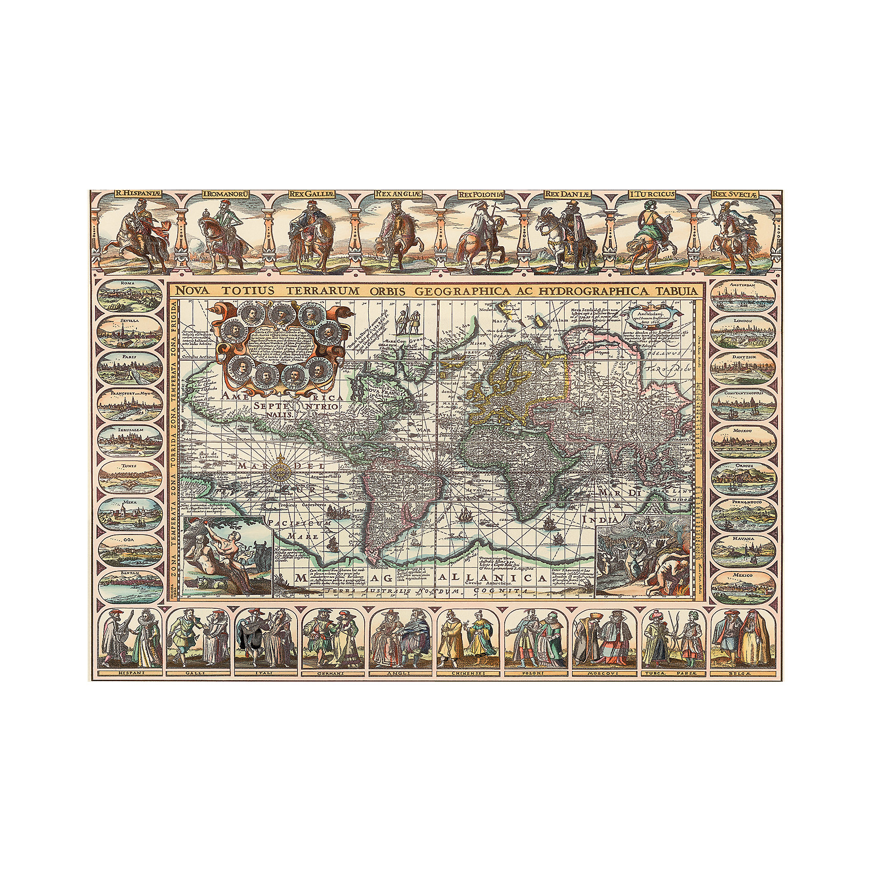 фото Пазл art puzzle древняя карта мира, 1000 деталей