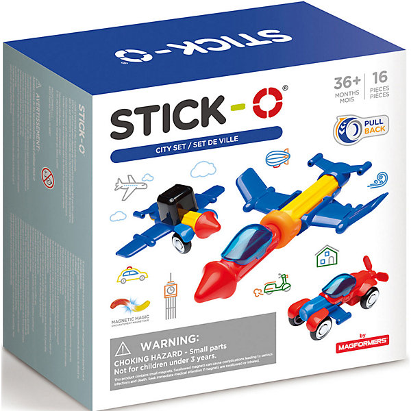 

Конструктор Stick-O City Set, 902003, Разноцветный, Конструктор Stick-O City Set, 902003