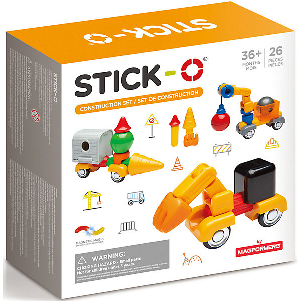 

Магнитный конструктор Stick-O Construction Set, 902004, Разноцветный, Магнитный конструктор Stick-O Construction Set, 902004