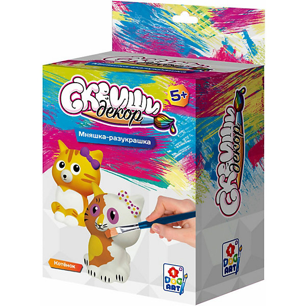 

Набор для творчества 1Toy "Сквиши декор" Котёнок, Разноцветный, Набор для творчества 1Toy "Сквиши декор" Котёнок