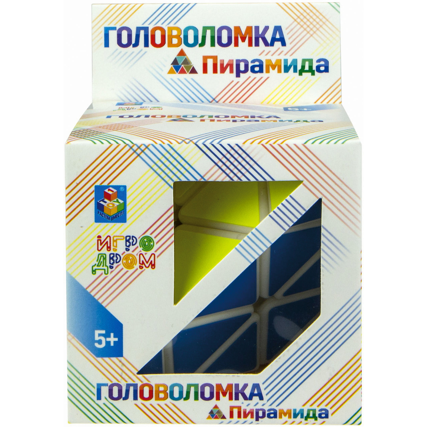 фото Головоломка 1toy пирамидка, 8 см