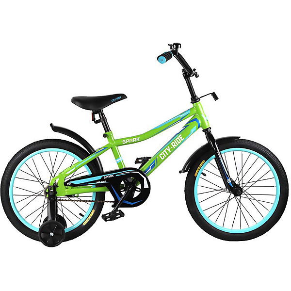 

Двухколёсный велосипед City-Ride Spark 18, Зеленый, Двухколёсный велосипед City-Ride Spark 18"