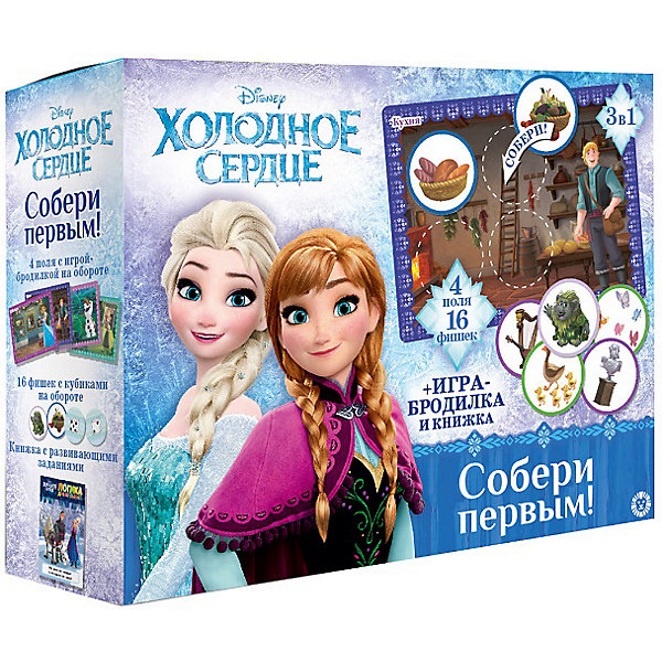 

Настольная игра Disney Собери первым: холодное сердце, Разноцветный, Настольная игра Disney Собери первым: холодное сердце
