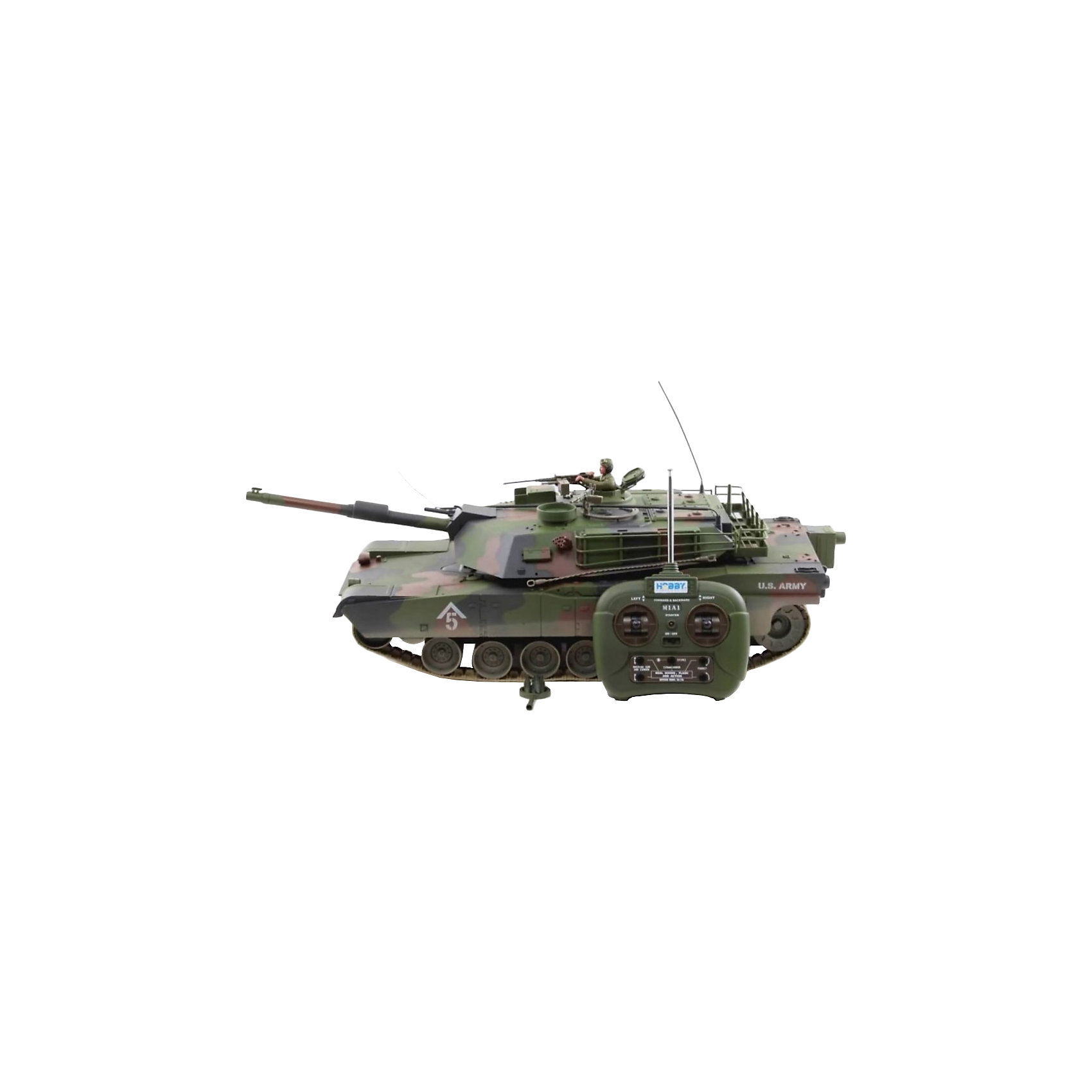 фото Радиоуправляемый танк hobby engine м1а1, 1:16