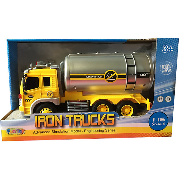 

Грузовик Fun Toy Бензовоз, 1:16, Разноцветный, Грузовик Fun Toy Бензовоз, 1:16