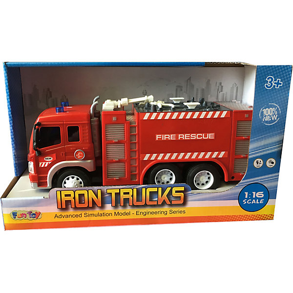 

Грузовик Fun Toy Пожарная машина, 1:16, Разноцветный, Грузовик Fun Toy Пожарная машина, 1:16