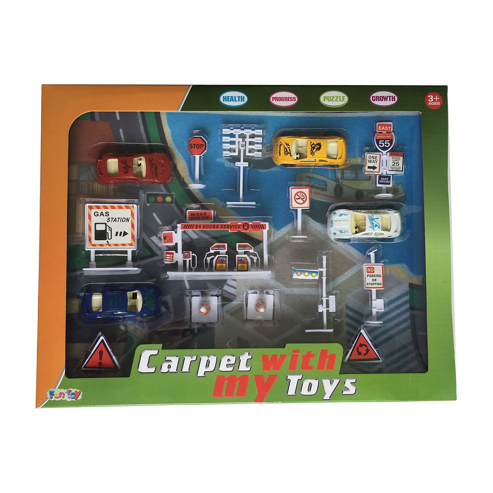 Игровой набор Дорожный, с игровым ковриком Fun Toy 15122644