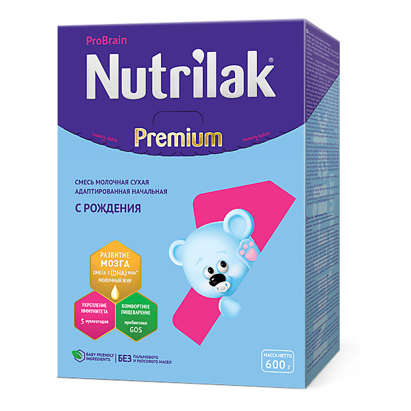 

Молочная смесь Nutrilak Premium 1, с 0 мес, 600 г