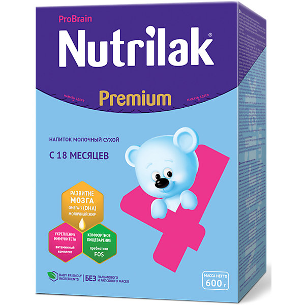 

Молочный напиток Nutrilak Premium 4, с 18 мес, 600 г