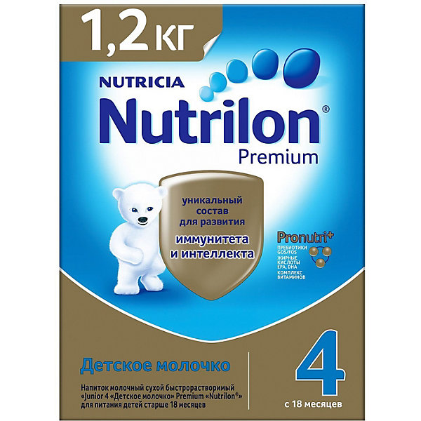 

Детское молочко Nutrilon Junior Premium 4, с 18 мес, 1200 г