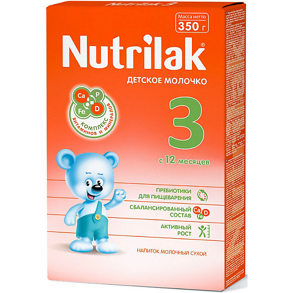 

Молочный напиток Nutrilak 3, с 12 мес, 350 г