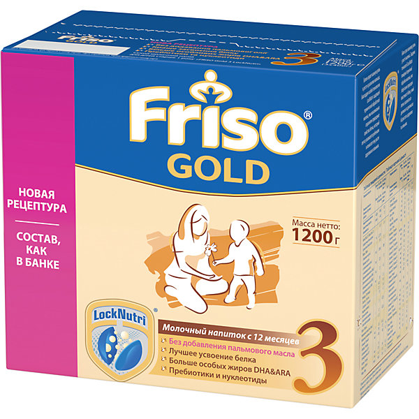 Молочная смесь Friso Gold 3, с 12 мес, 1200 г 15149335