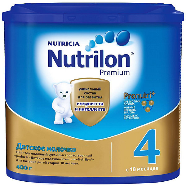 

Детское молочко Nutrilon Junior Premium 4, с 18 мес, 400 г