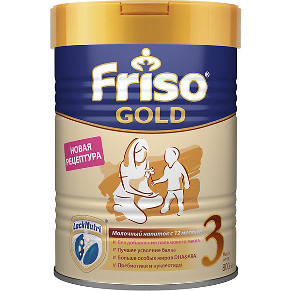 Молочный напиток Friso Gold 3, с 12 мес, 800 г 15149356