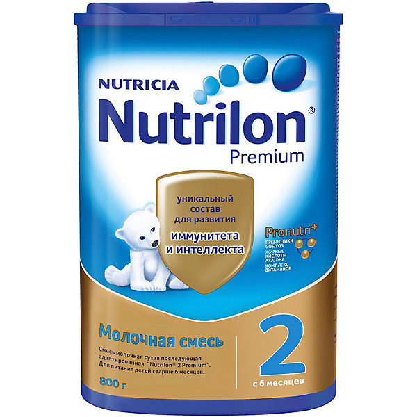 Молочная смесь Premium 2, с 6 мес, 800 г Nutrilon 15149384