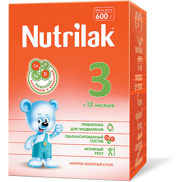 

Молочный напиток Nutrilak 3, с 12 мес, 600 г