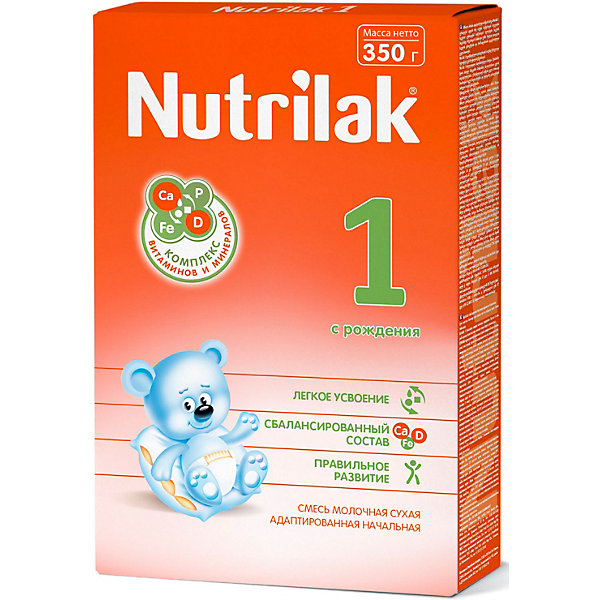 Молочная смесь Nutrilak 1, с 0 мес, 350 г 15149459