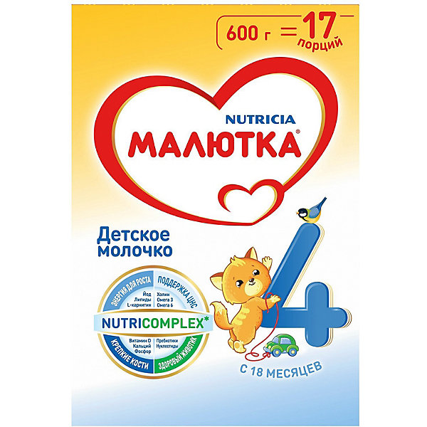 

Детское молочко Малютка 4, с 18 мес, 600 г