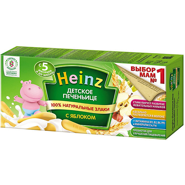 

Детское печенье Heinz с яблоком, с 5 мес