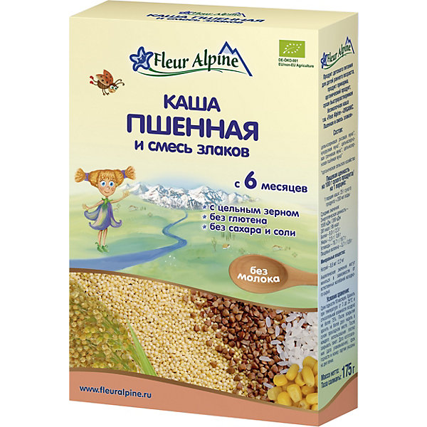 

Каша Fleur Alpine пшённая и смесь злаков, с 6 мес