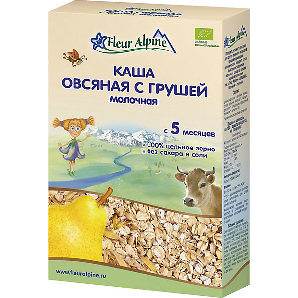 

Каша Fleur Alpine молочная овсяная с грушей, с 5 мес