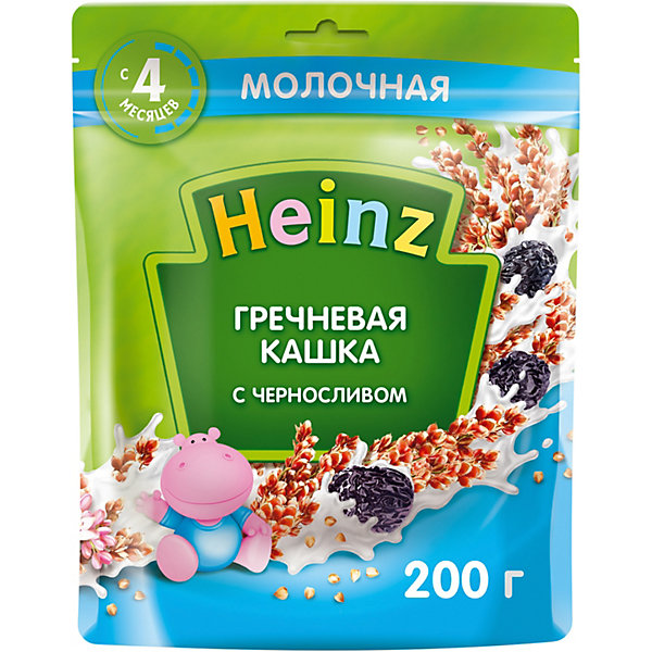 

Каша Heinz молочная гречневая чернослив и Омега 3, с 4 мес