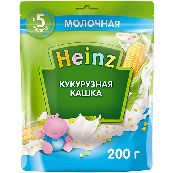 фото Каша heinz молочная кукурузная омега 3, с 5 мес