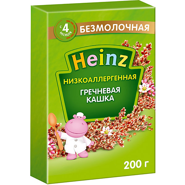 

Каша Heinz низкоаллергенная гречневая, с 4 мес