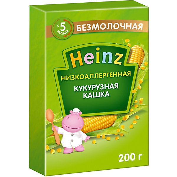 фото Каша heinz низкоаллергенная кукурузная, с 5 мес