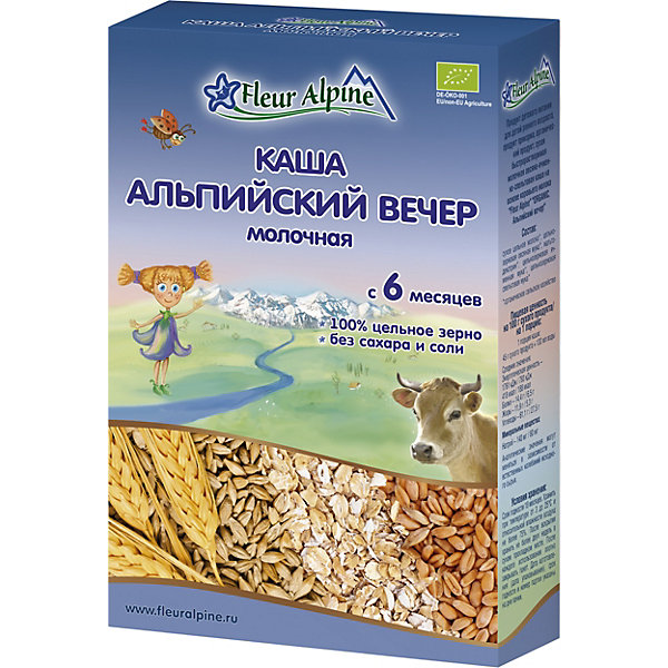 

Каша Fleur Alpine молочная "Альпийский вечер", с 6 мес