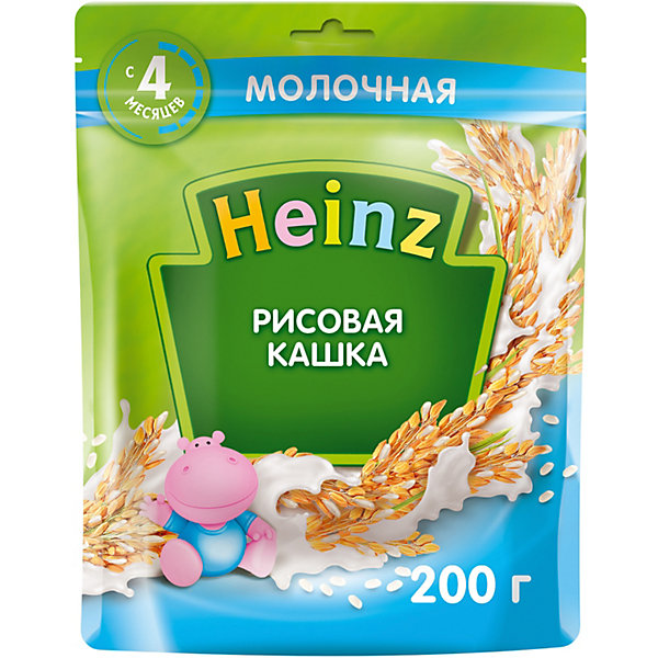 

Каша Heinz молочная рисовая Омега 3, с 4 мес