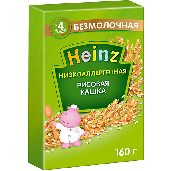 

Каша Heinz низкоаллергенная рисовая, с 4 мес