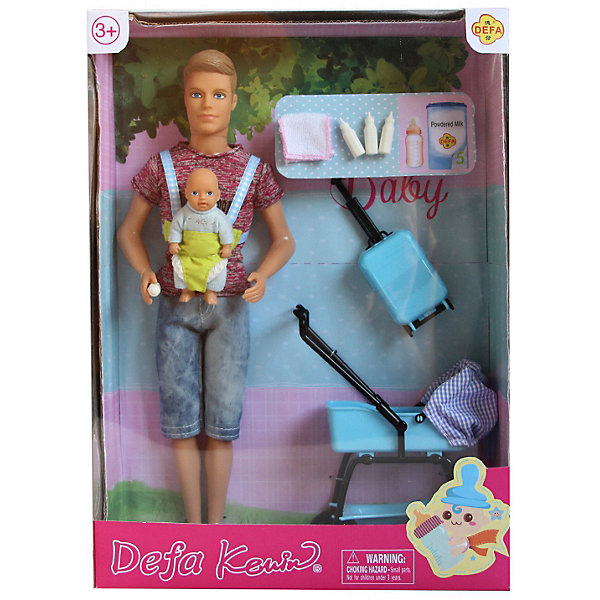 Набор кукол Defa Lucy Kevin Молодой папочка, 29 и 8 см 15279158