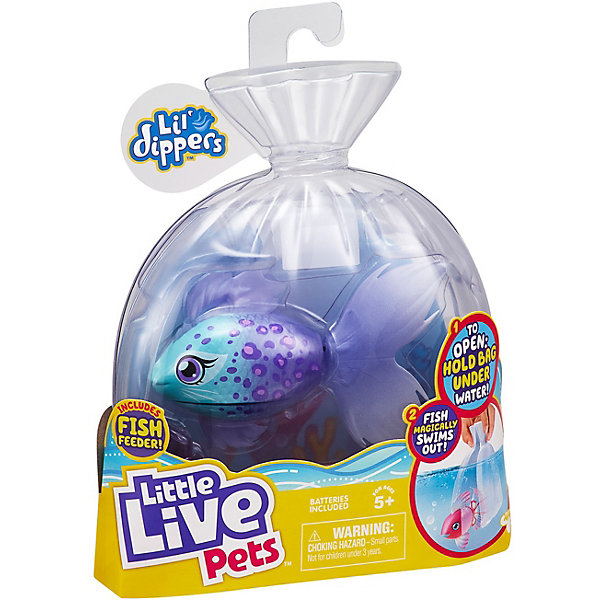 

Волшебная рыбка Little live pets Lil' Dippers, Blau/lila, Волшебная рыбка Little live pets Lil' Dippers