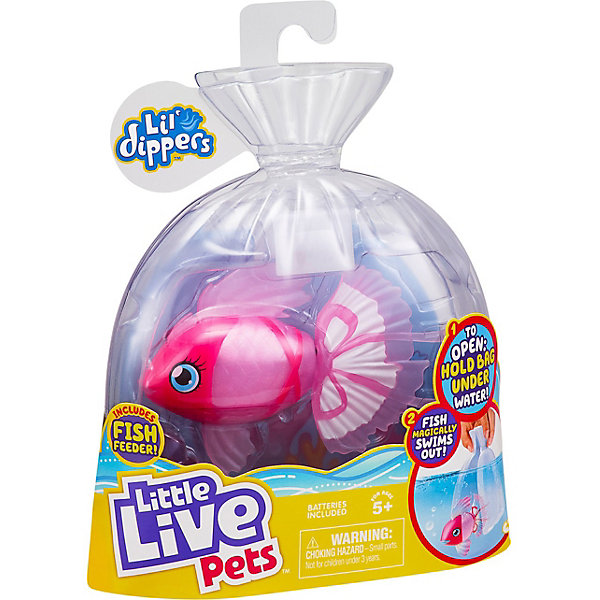 

Волшебная рыбка Little live pets Lil' Dippers, Розовый, Волшебная рыбка Little live pets Lil' Dippers