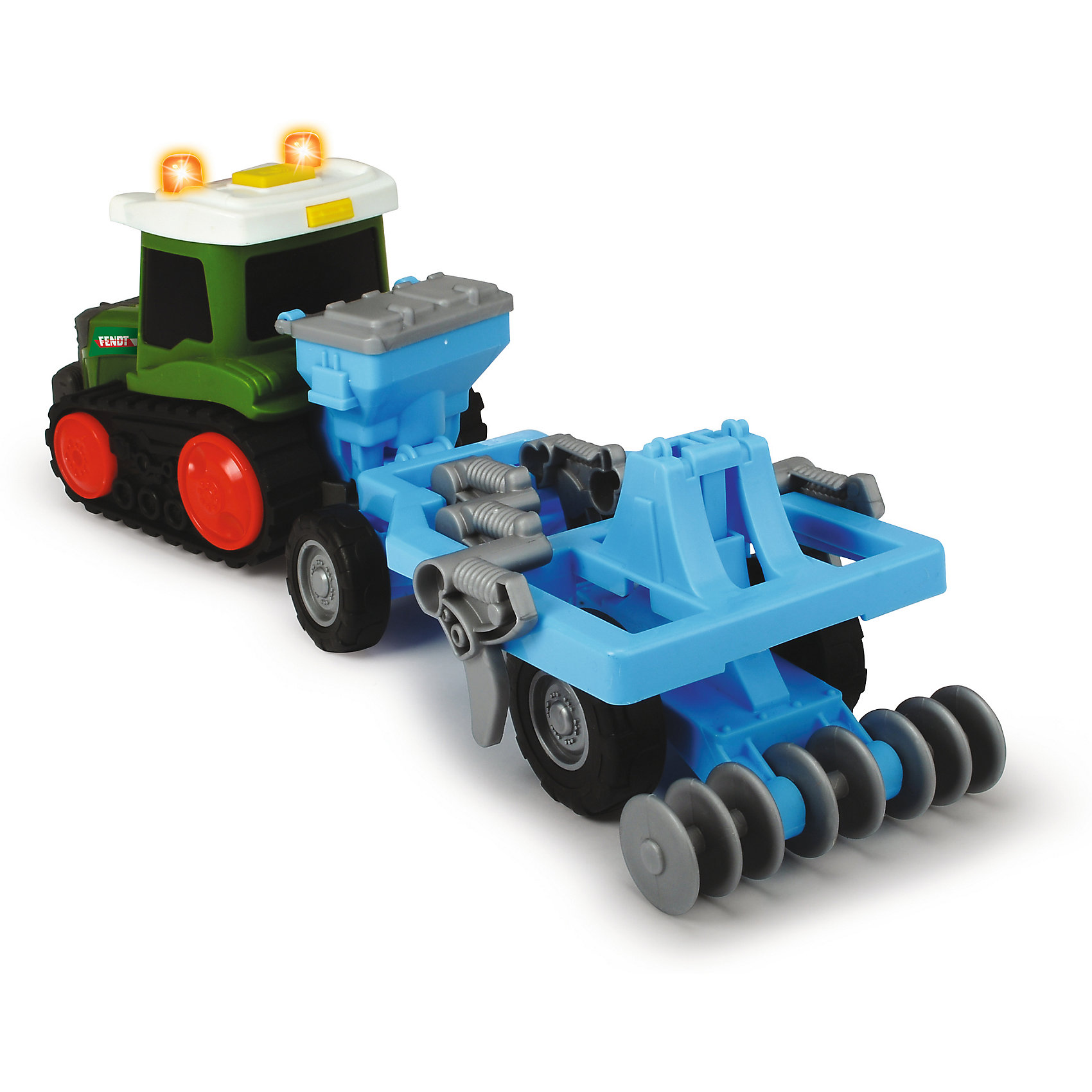 Трактор Happy Fendt с плугом, свет, звук, 30 см Dickie Toys 15298281