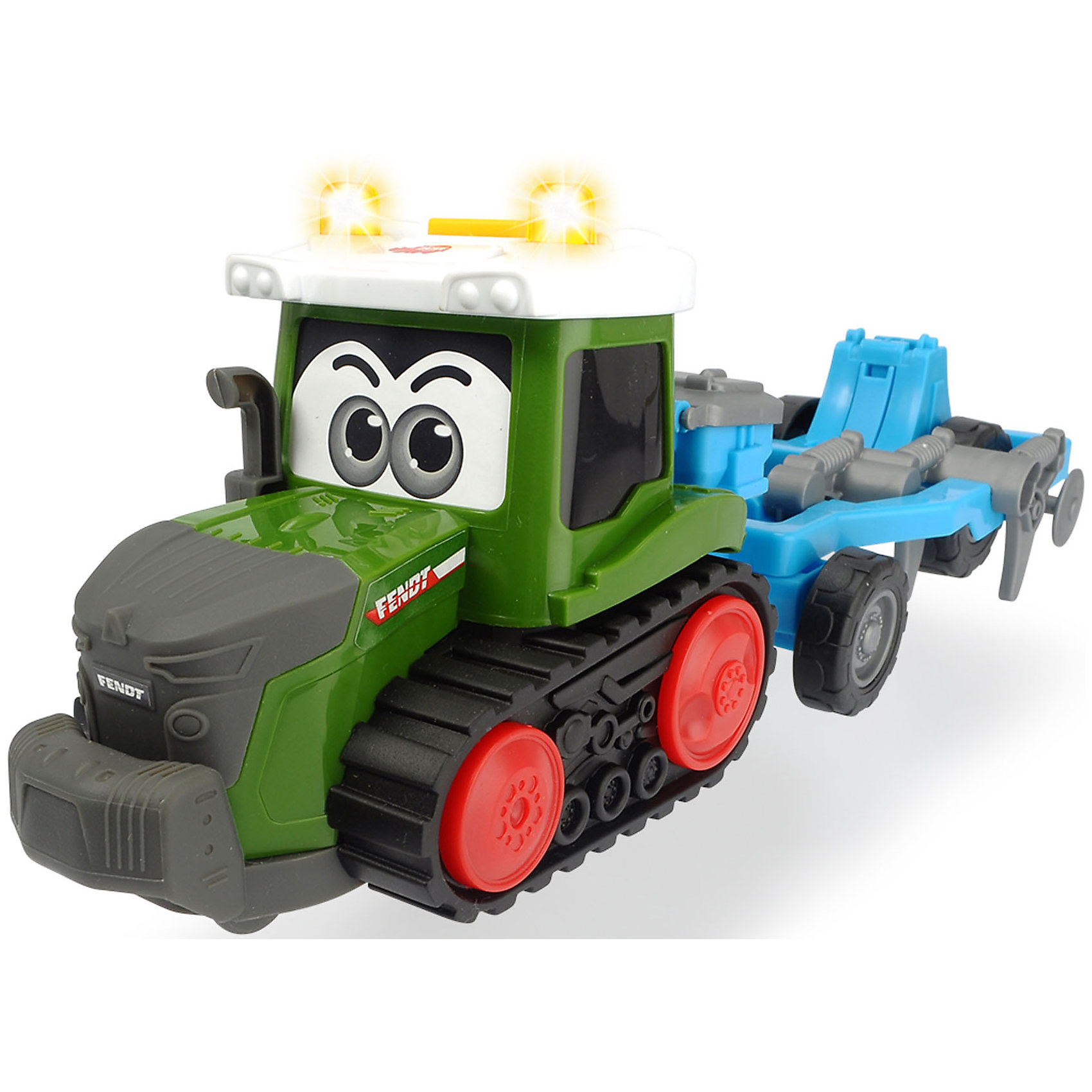 Трактор Happy Fendt с плугом, свет, звук, 30 см Dickie Toys 15298281