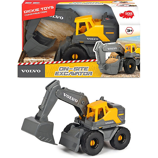 

Экскаватор Dickie Toys Volvo, свет, звук, 26 см, Серый, Экскаватор Dickie Toys Volvo, свет, звук, 26 см