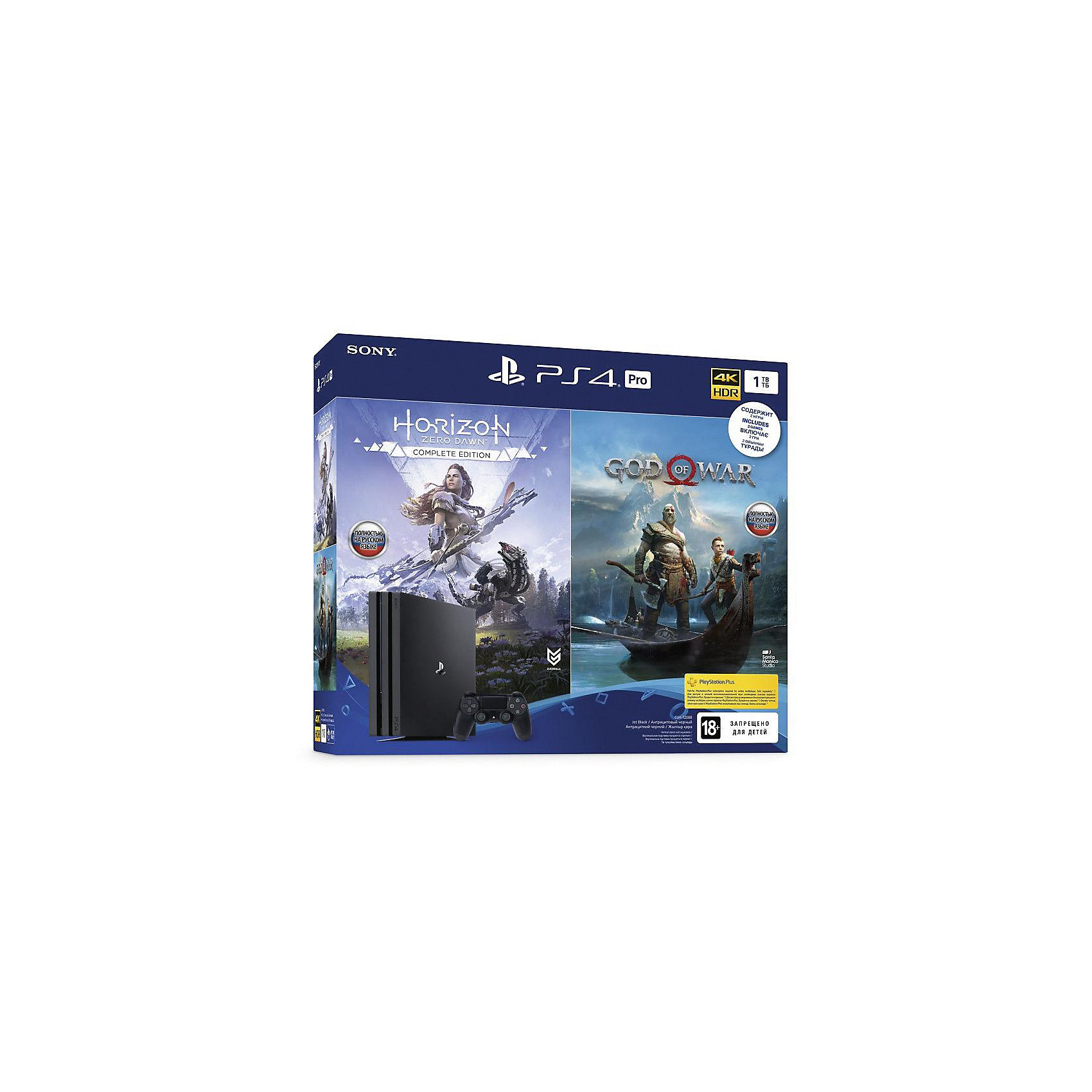 фото Игровая приставка sony playstation 4 1tb pro, cuh-7208b