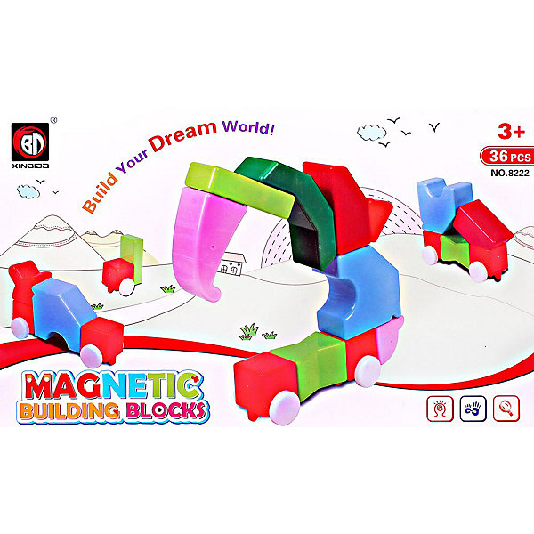 

Магнитный 3D пазл Toto, 36 деталей