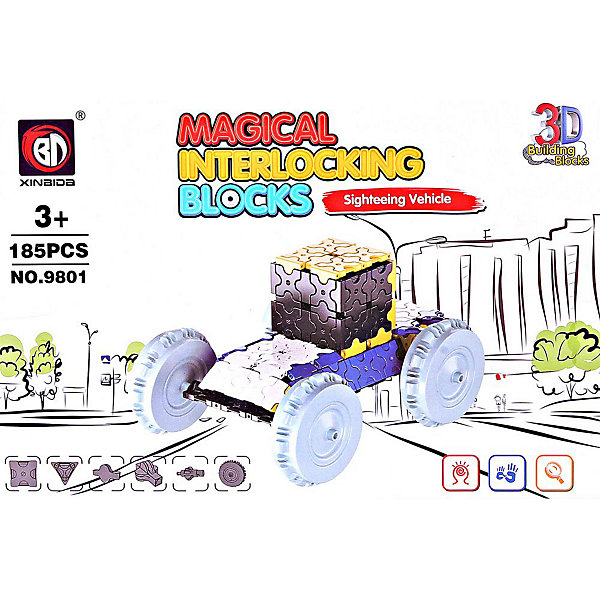 

3D пазл Toto Экскурсионная машина, 185 деталей