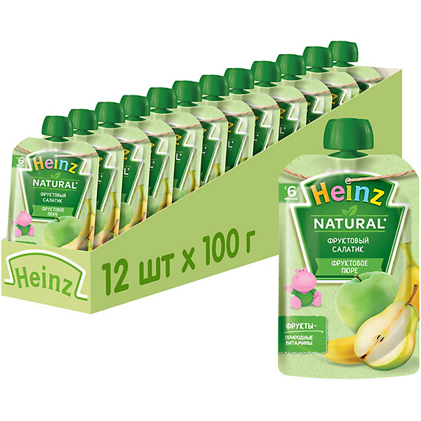 

Heinz - пюре фруктовый салатик (пауч), 6 мес., 100/12