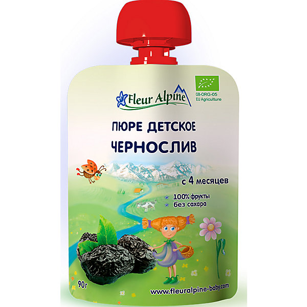 

Пюре Fleur Alpine чернослив, с 4 мес, 6 штук