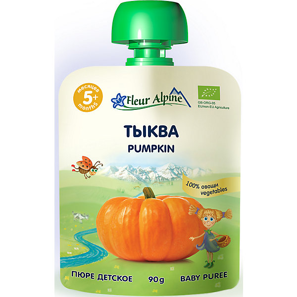 

Пюре Fleur Alpine тыква, с 5 мес, 6 штук