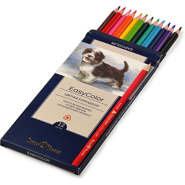 

Цветные карандаши Bruno Visconti EasuColor, 12 цветов