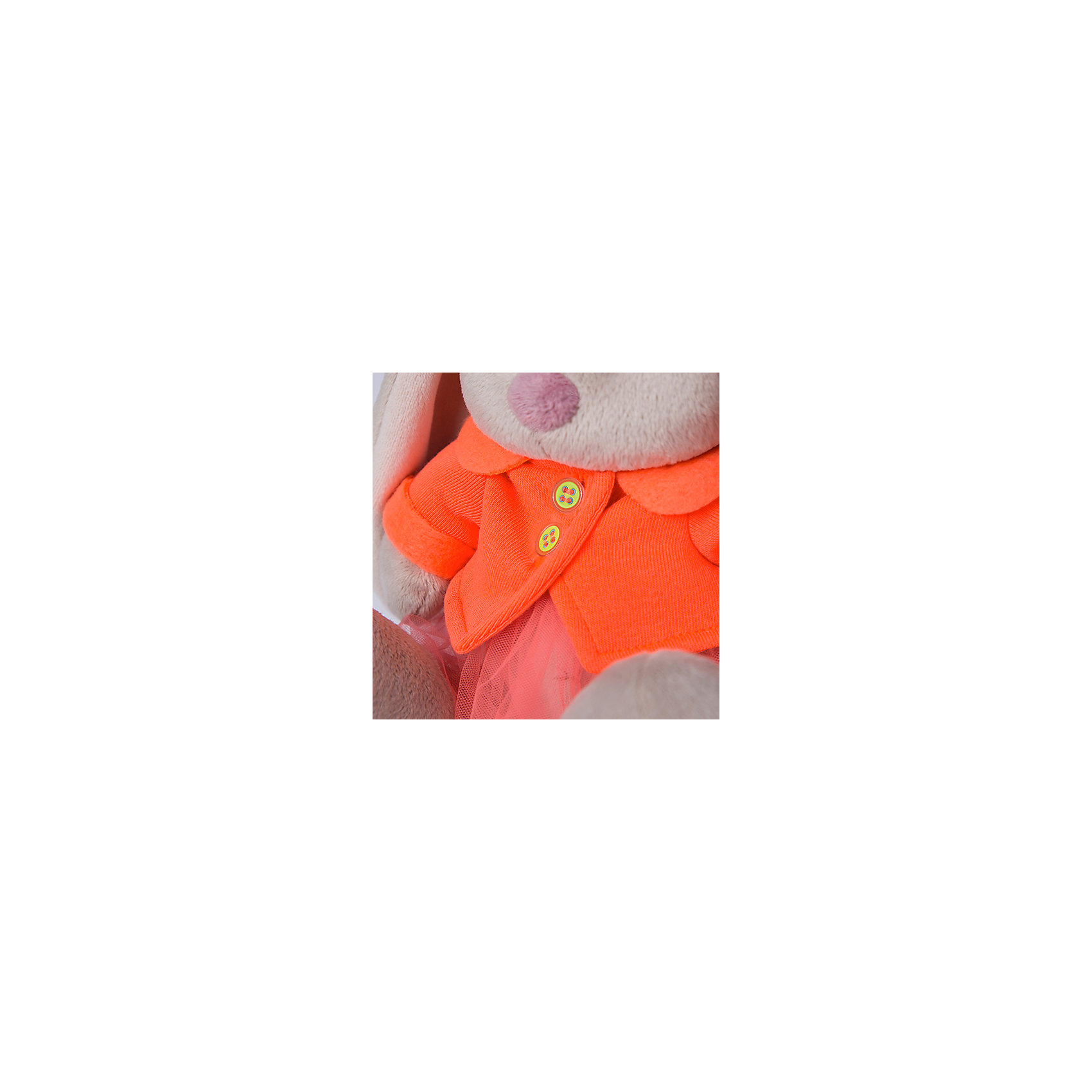 фото Одежда для мягкой игрушки budi basa оранжевая курточка и юбка, 18 см