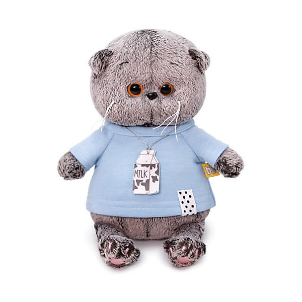

Мягкая игрушка Budi Basa Кот Басик Baby в голубой футболке, 20 см, Коричневый, Мягкая игрушка Budi Basa Кот Басик Baby в голубой футболке, 20 см