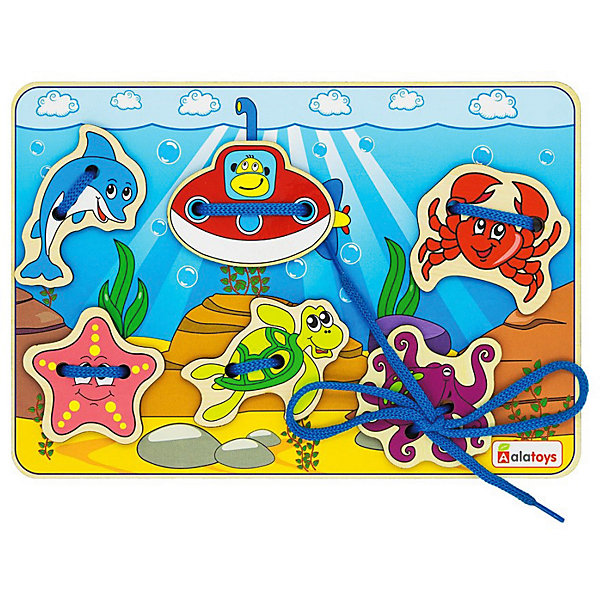 

Шнуровка Alatoys "Океан", 6 деталей, Разноцветный, Шнуровка Alatoys "Океан", 6 деталей